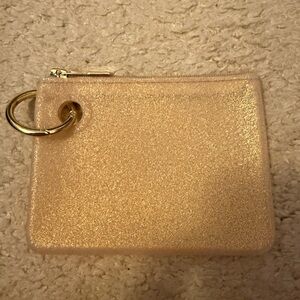 Oventure Glittery Gold Pouch with Keyring